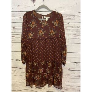 Tantrums Shift Dress in Burgundy in Size Medium